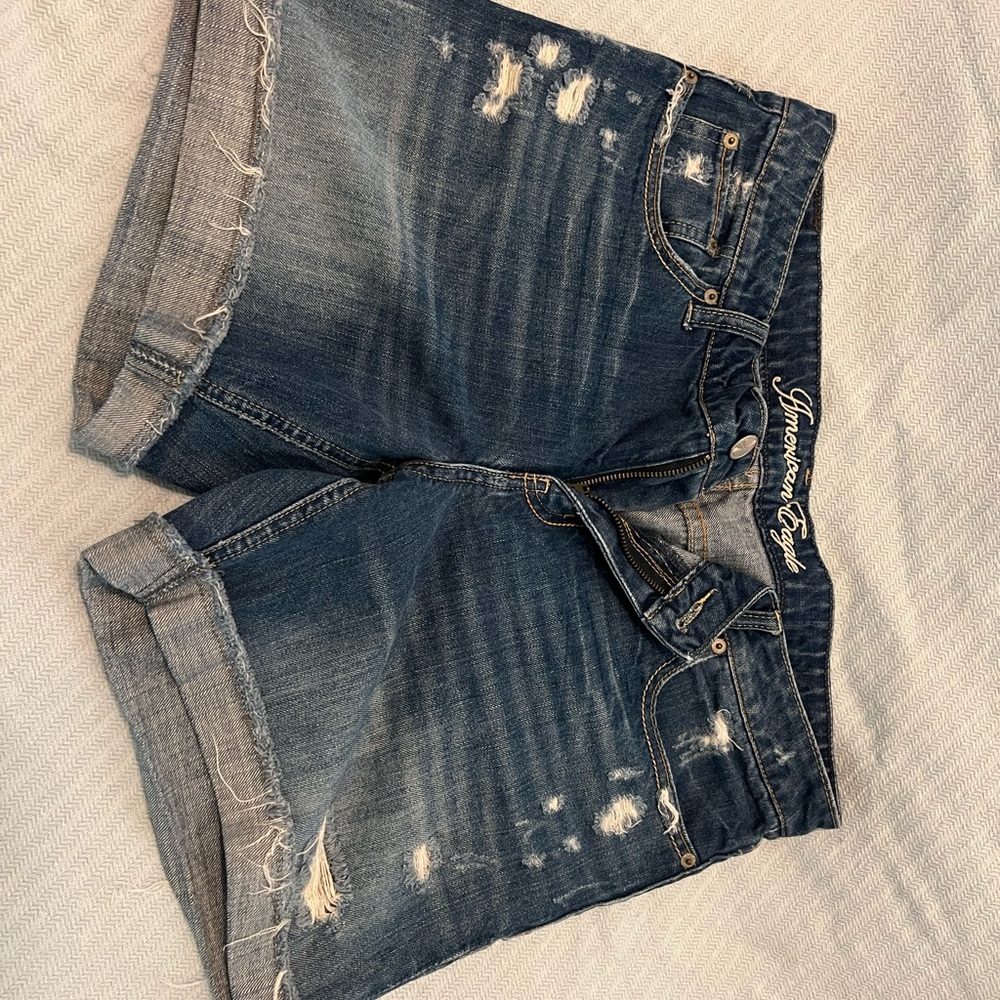 Womens AE jean shorts